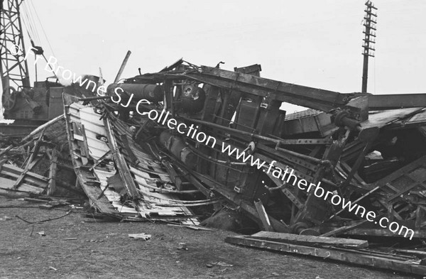 SALVAGING  WRECKED TRAIN